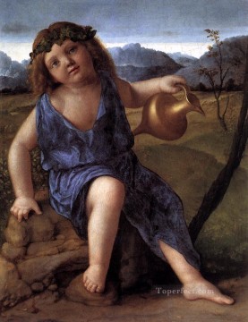 ジョバンニ・ベリーニ Painting - 若きバッカス・ルネッサンス ジョバンニ・ベリーニ